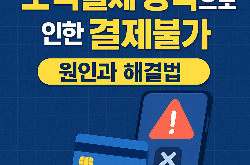 소액결제 정책으로 인한 결제불가 원인과 해결법 총정리