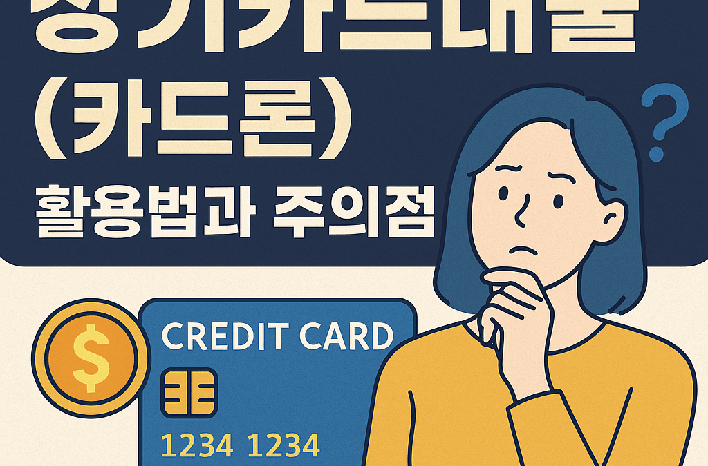 “카드론 써도 될까요?”