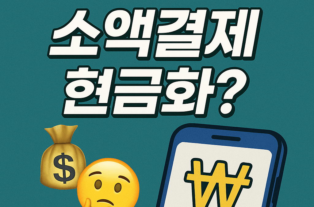 급하게 돈 필요할 땐 소액결제 현금화?