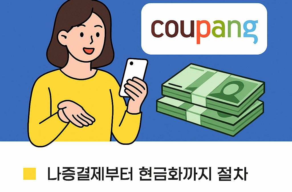 쿠팡 나중결제가 내 손 안에 현금이 될 수 있다면?