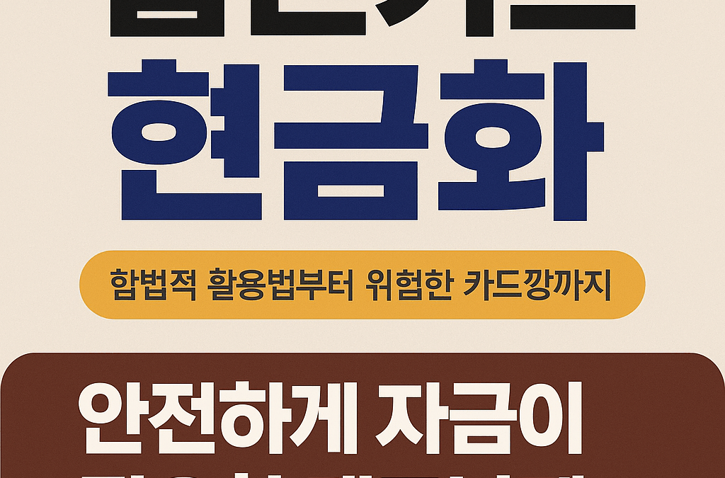 갑작스러운 자금 공백? 법인카드 현금화, 안전하게 활용하는 법