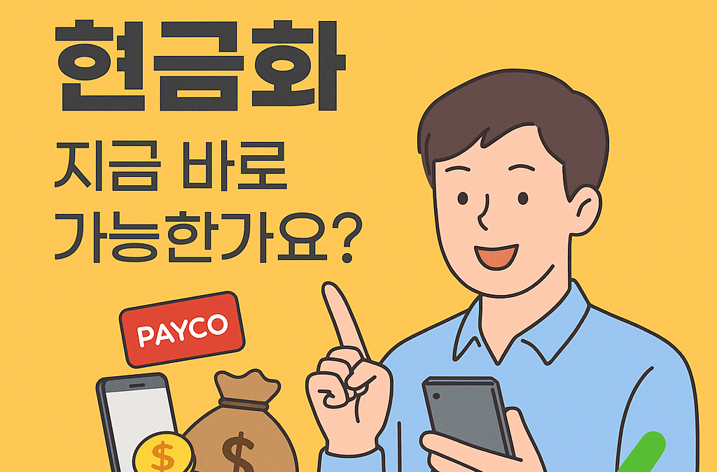페이코 포인트 현금화, 지금 바로 가능한가요?