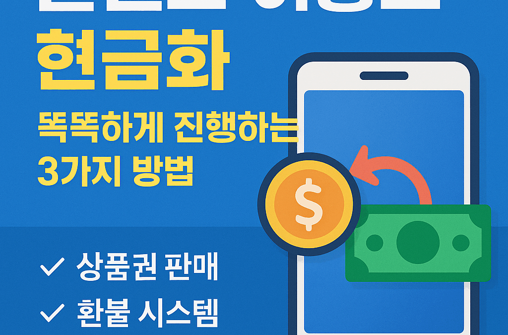 📱 콘텐츠 이용료 현금화, 똑똑하게 진행하는 3가지 방법