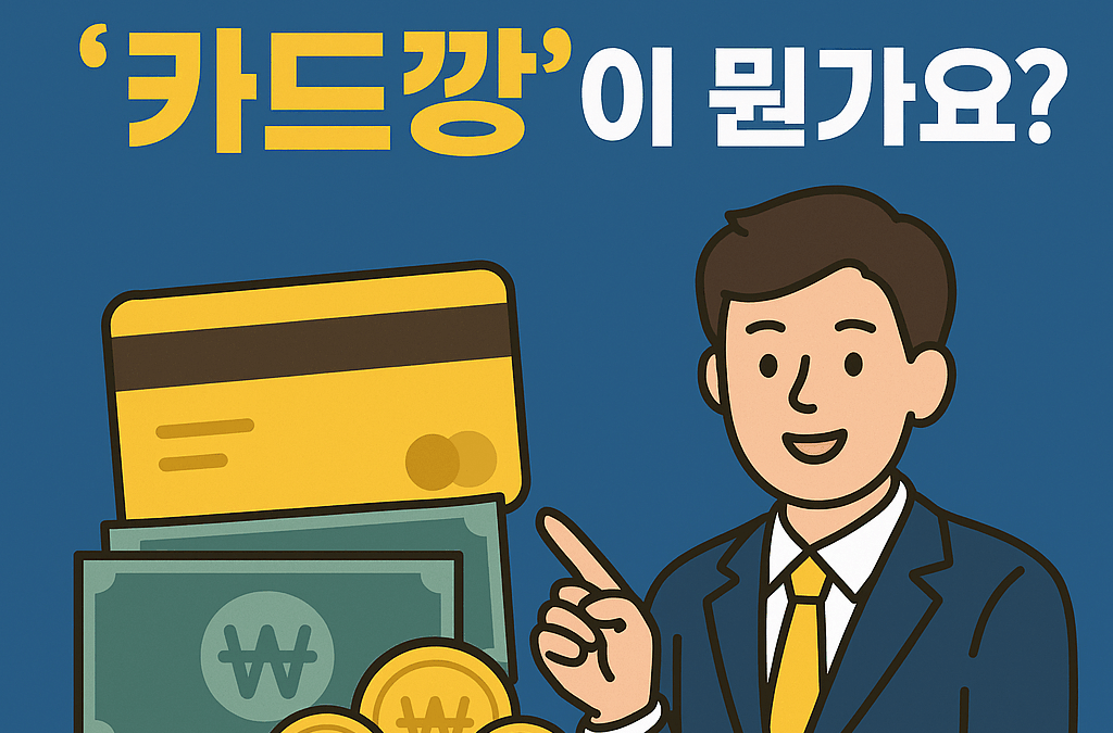 갑자기 현금이 필요할 때 ‘카드깡’이 뭔가요?